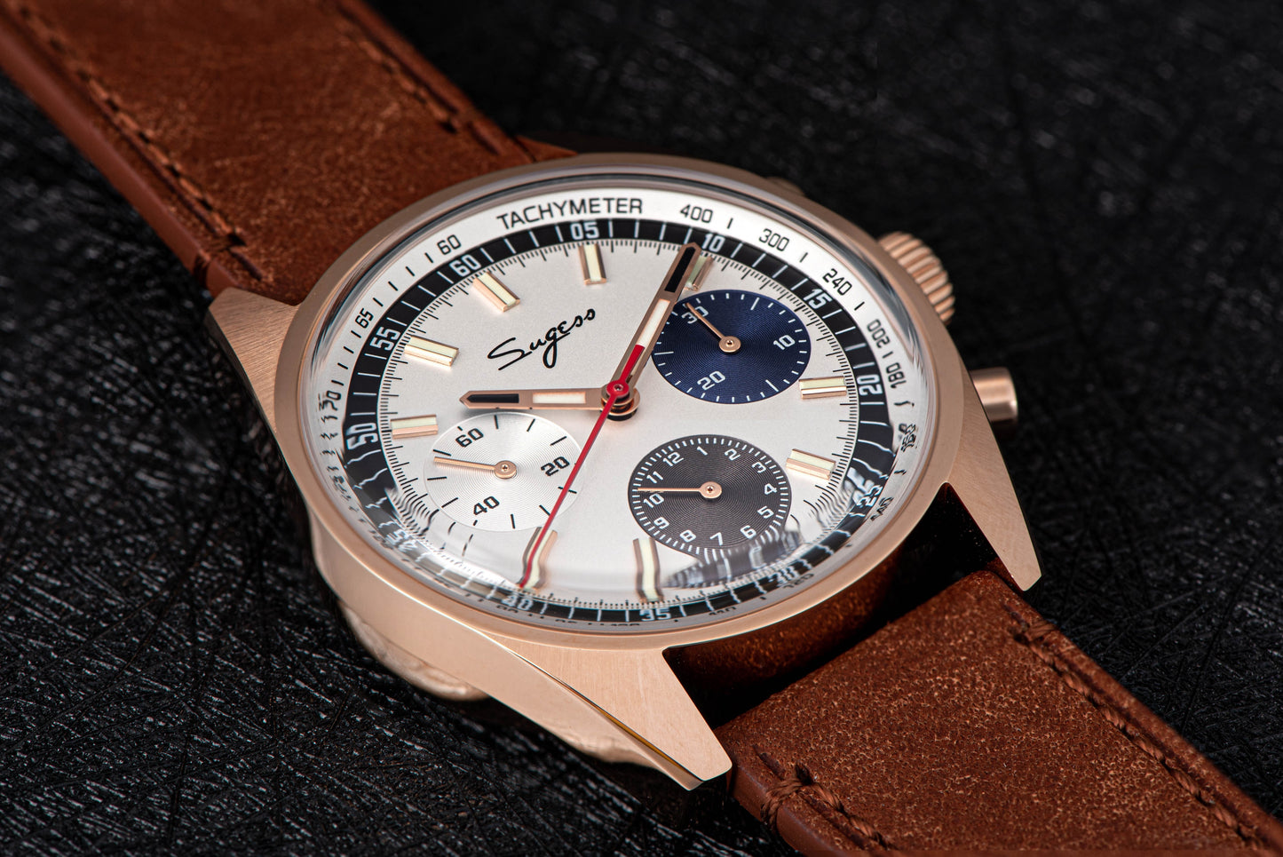Chrono Heritage 442 Chronograph Special Dial Swan Neck Regulator (Ship From Canada)