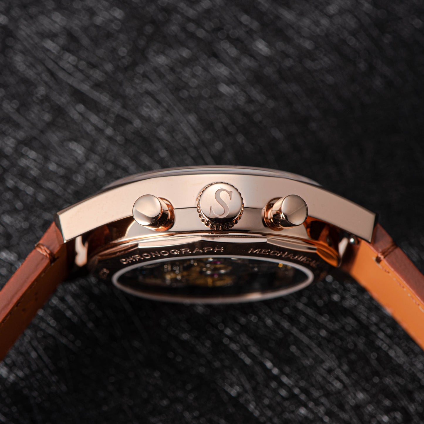 Chrono Heritage 442 Chronograph Special Dial Swan Neck Regulator (Ship From Canada)