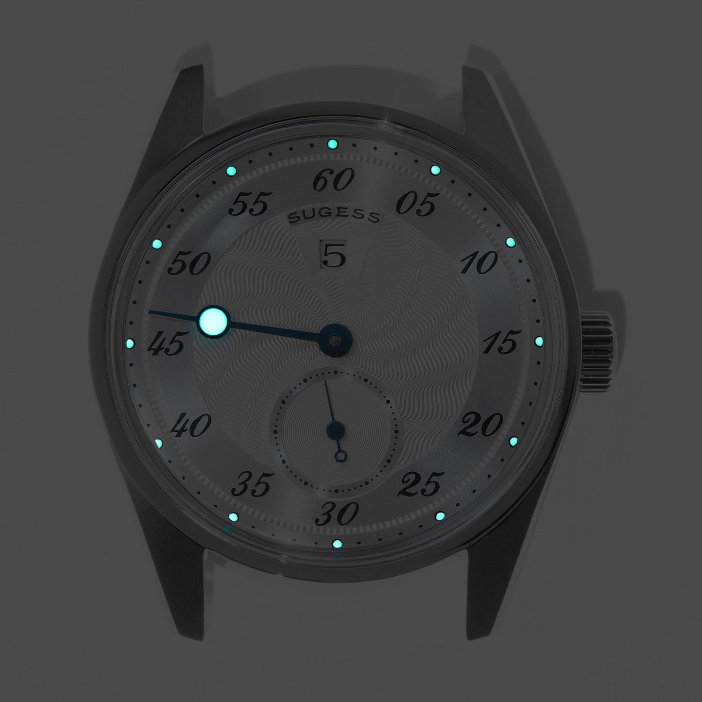 Automatic S451-1 Silver Dial Jumping Hour One Pointer Stainless Steel