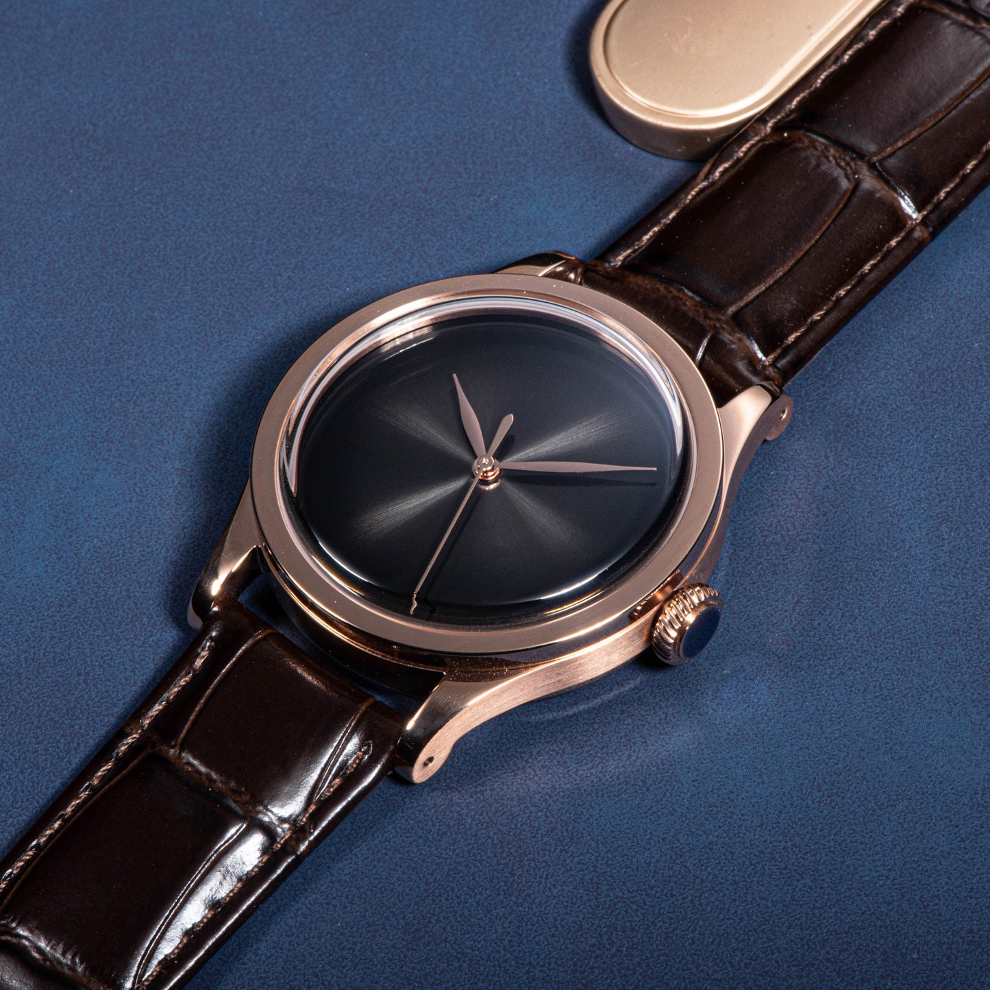 Heritage 411-3A Seagull 2130 Movement Rose Gold Case Black Dial SU4113RBK