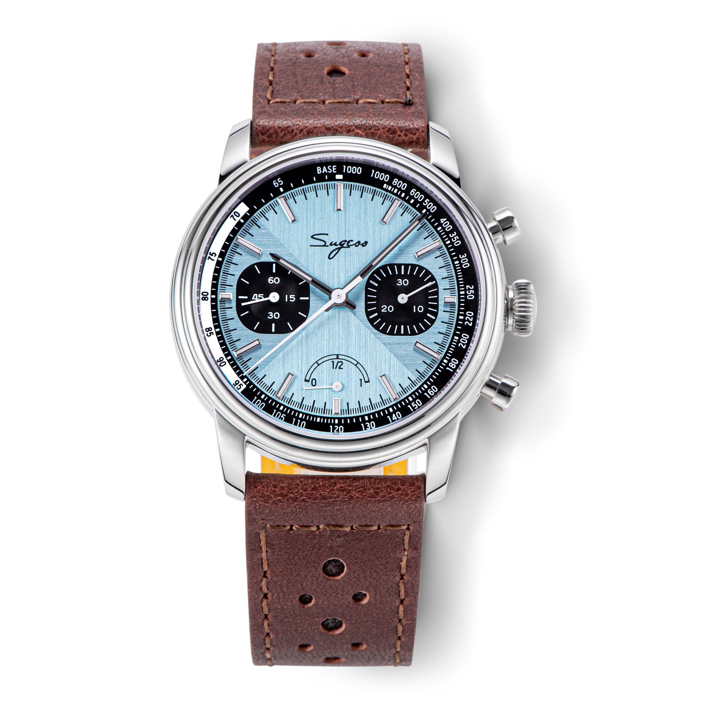 Chrono Heritage S438 Light Blue Dial Power Reserve Indicator