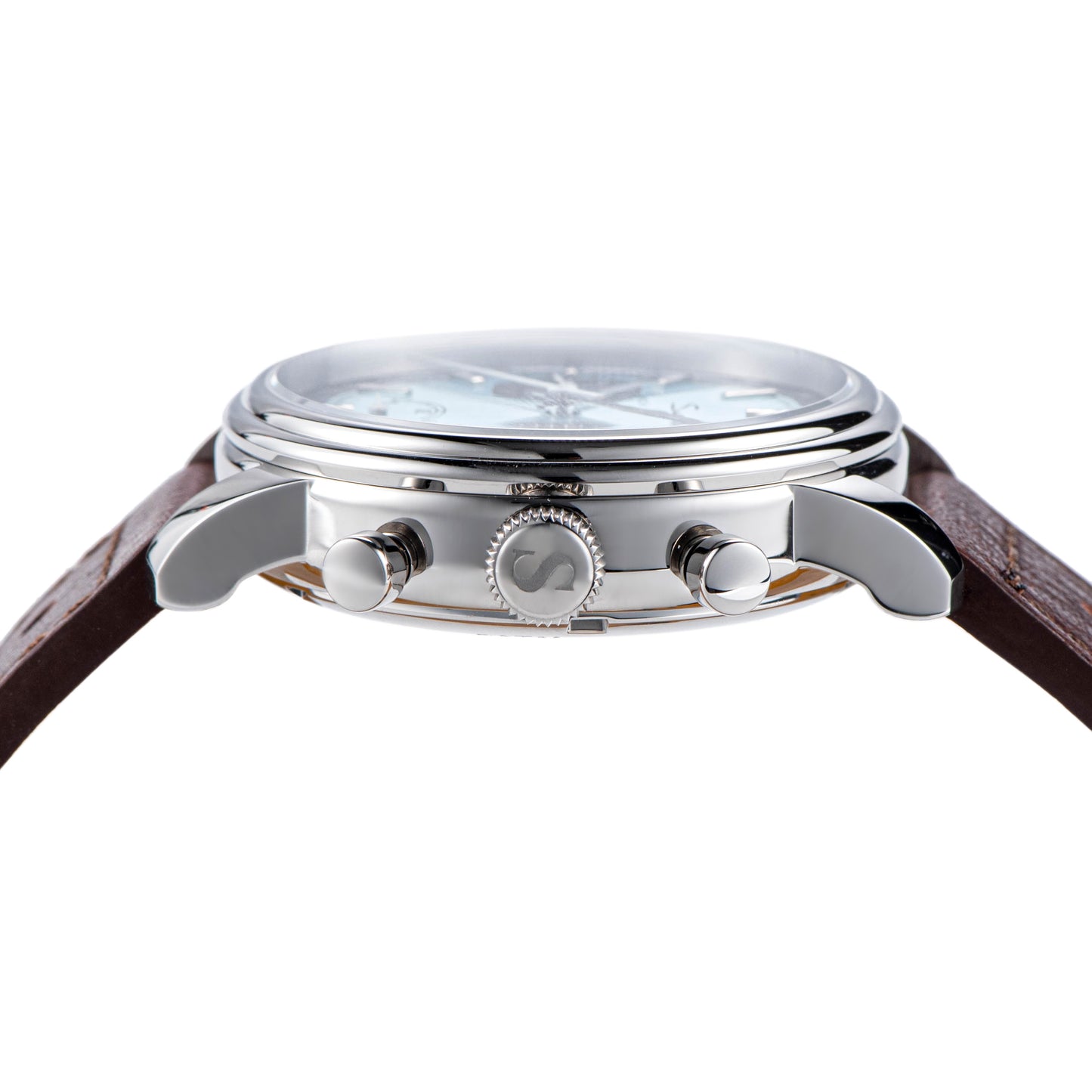 Chrono Heritage S438 Light Blue Dial Power Reserve Indicator