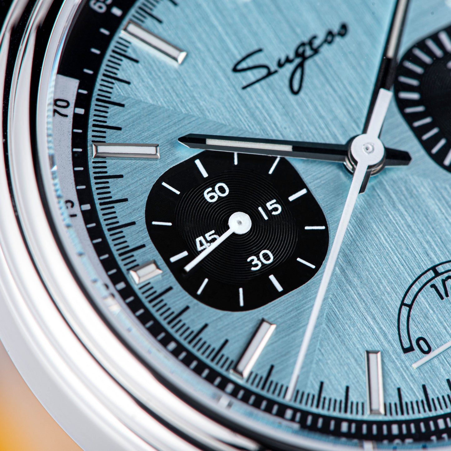 Chrono Heritage S438 Light Blue Dial Power Reserve Indicator