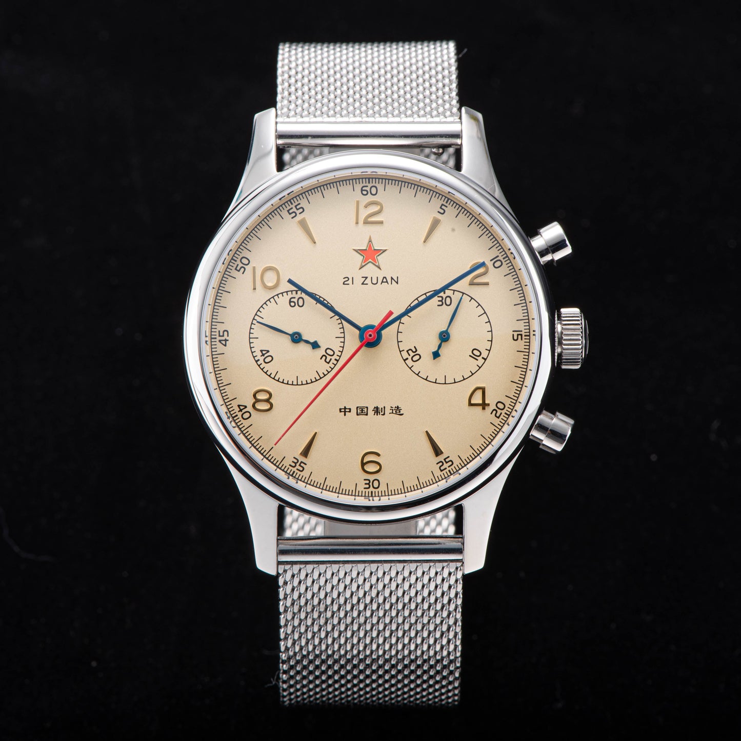 Seagull Movement Chrono Heritage SU1963S40/X 40mm 1963 Swan Neck Regulator