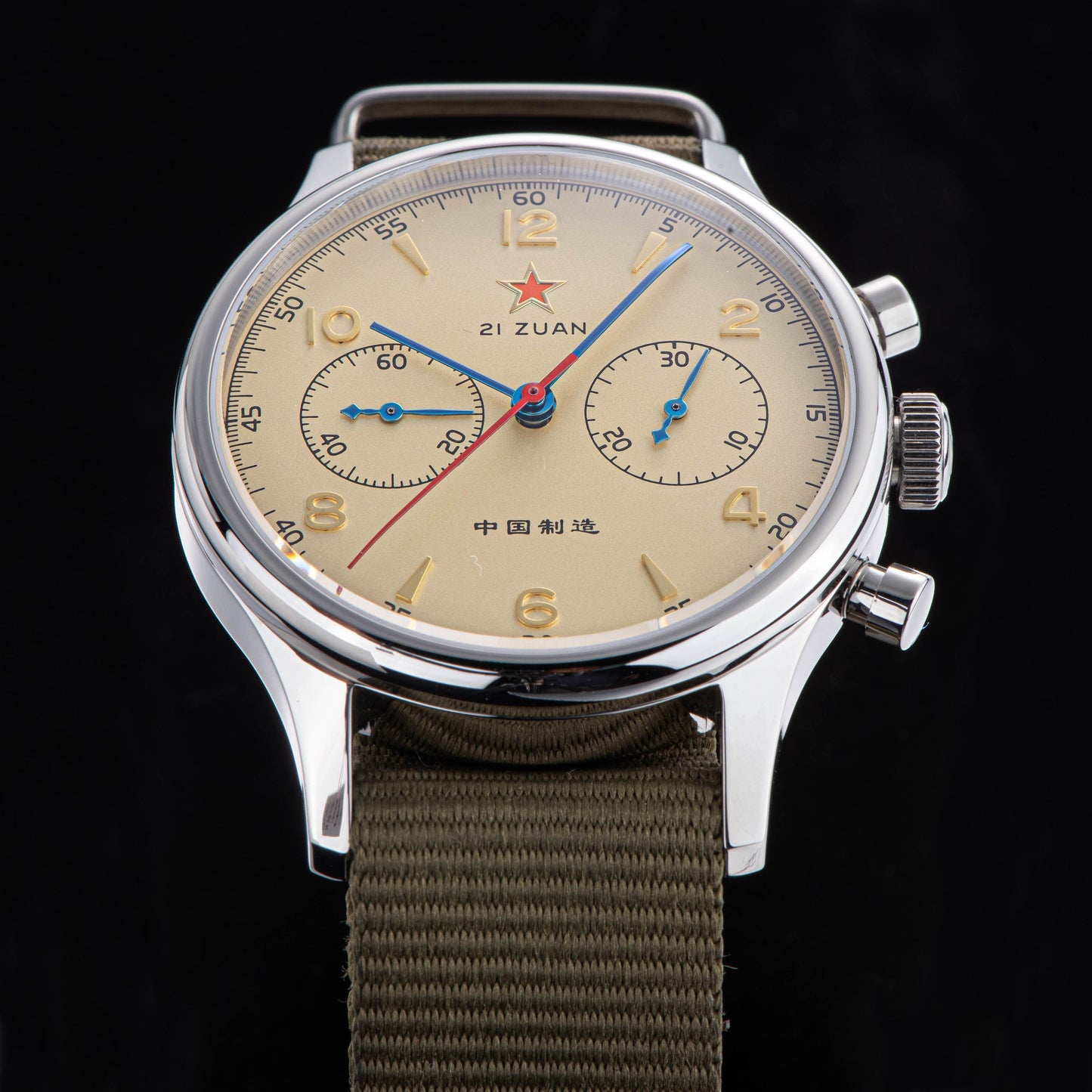 Seagull Movement Chrono Heritage SU1963S40 40mm 1963 (non Swan Neck version)