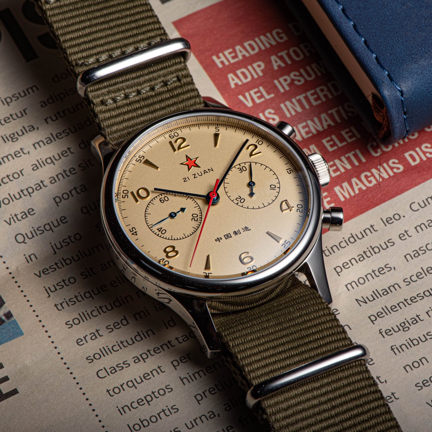 Seagull Movement Chrono Heritage SU1963S40 40mm 1963 (non Swan Neck version)