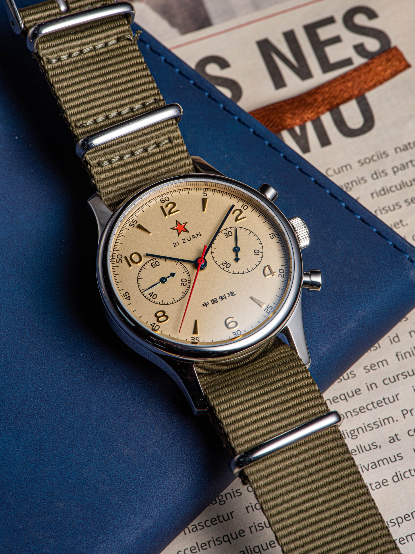 Seagull Movement Chrono Heritage SU1963S40 40mm 1963 (non Swan Neck version)