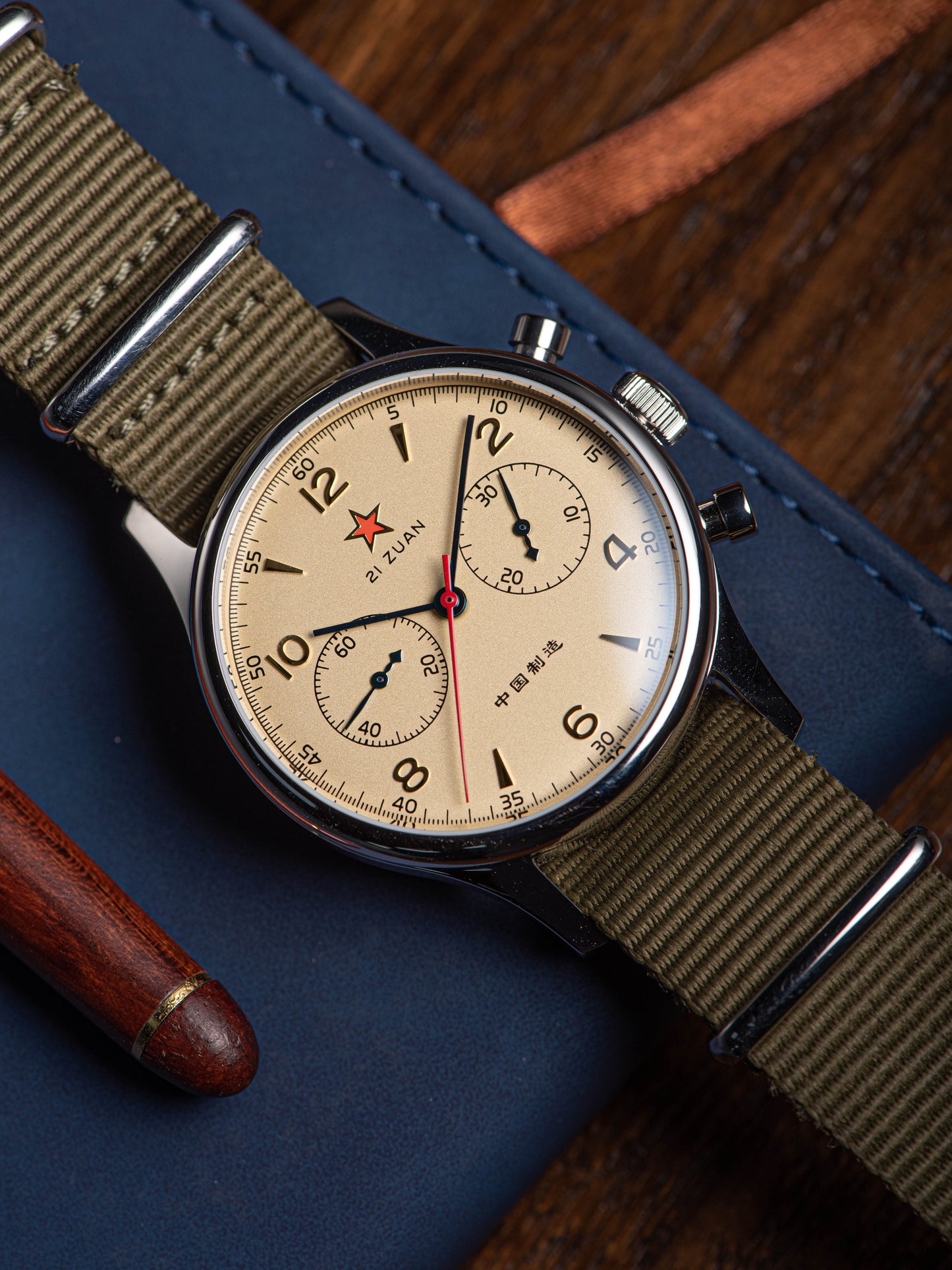 Seagull Movement Chrono Heritage SU1963S40/X 40mm 1963 Swan Neck Regulator