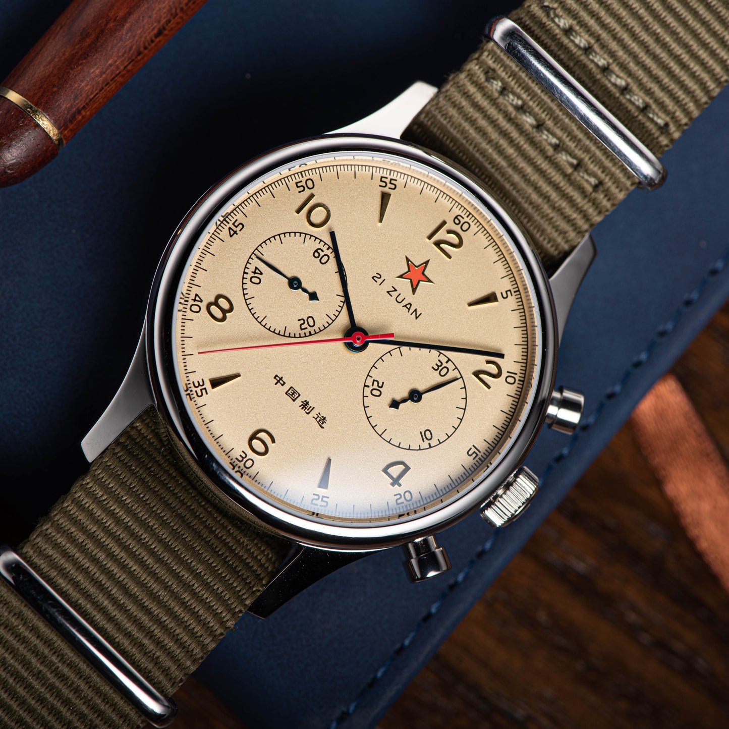 Seagull Movement Chrono Heritage SU1963S40 40mm 1963 (non Swan Neck version)