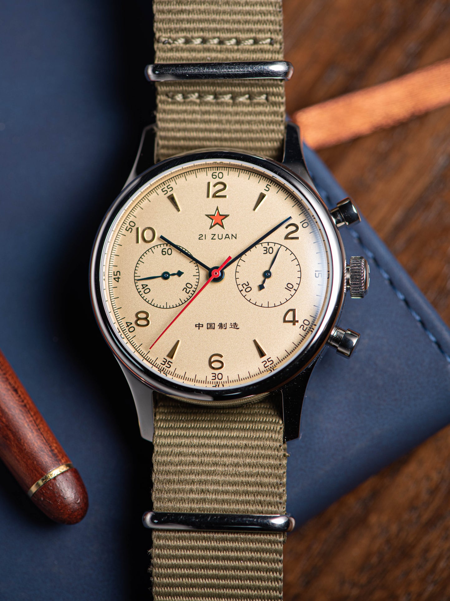 Seagull Movement Chrono Heritage SU1963S40/X 40mm 1963 Swan Neck Regulator