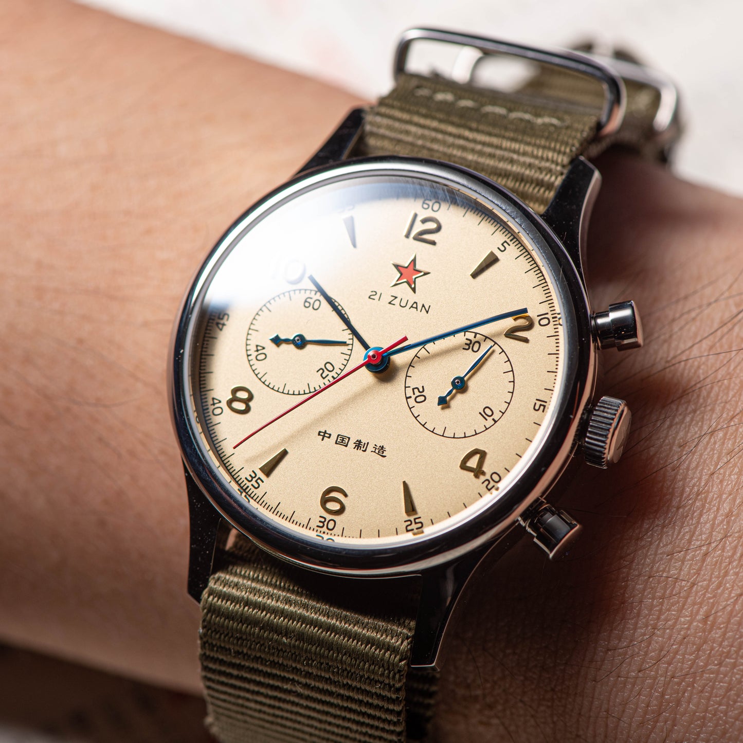 Seagull Movement Chrono Heritage SU1963S40 40mm 1963 (non Swan Neck version)