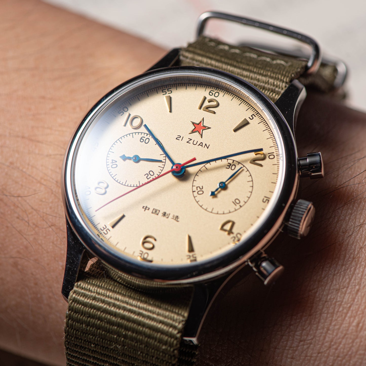 Seagull Movement Chrono Heritage SU1963S40 40mm 1963 (non Swan Neck version)