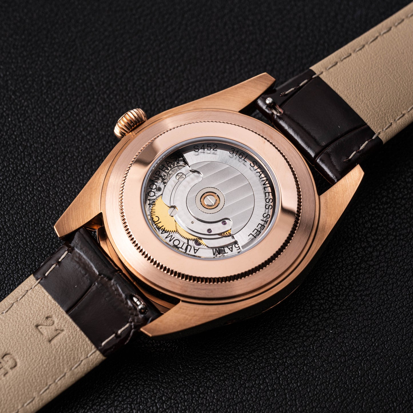 MoonPhase Master S452 Rose Gold White Dial