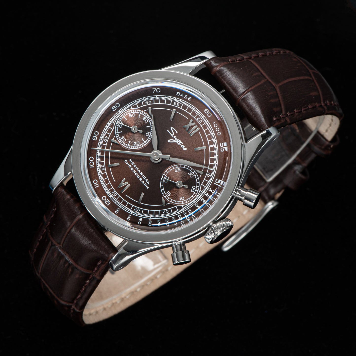 Chrono Heritage S411 SU1901BRS Brown Dial