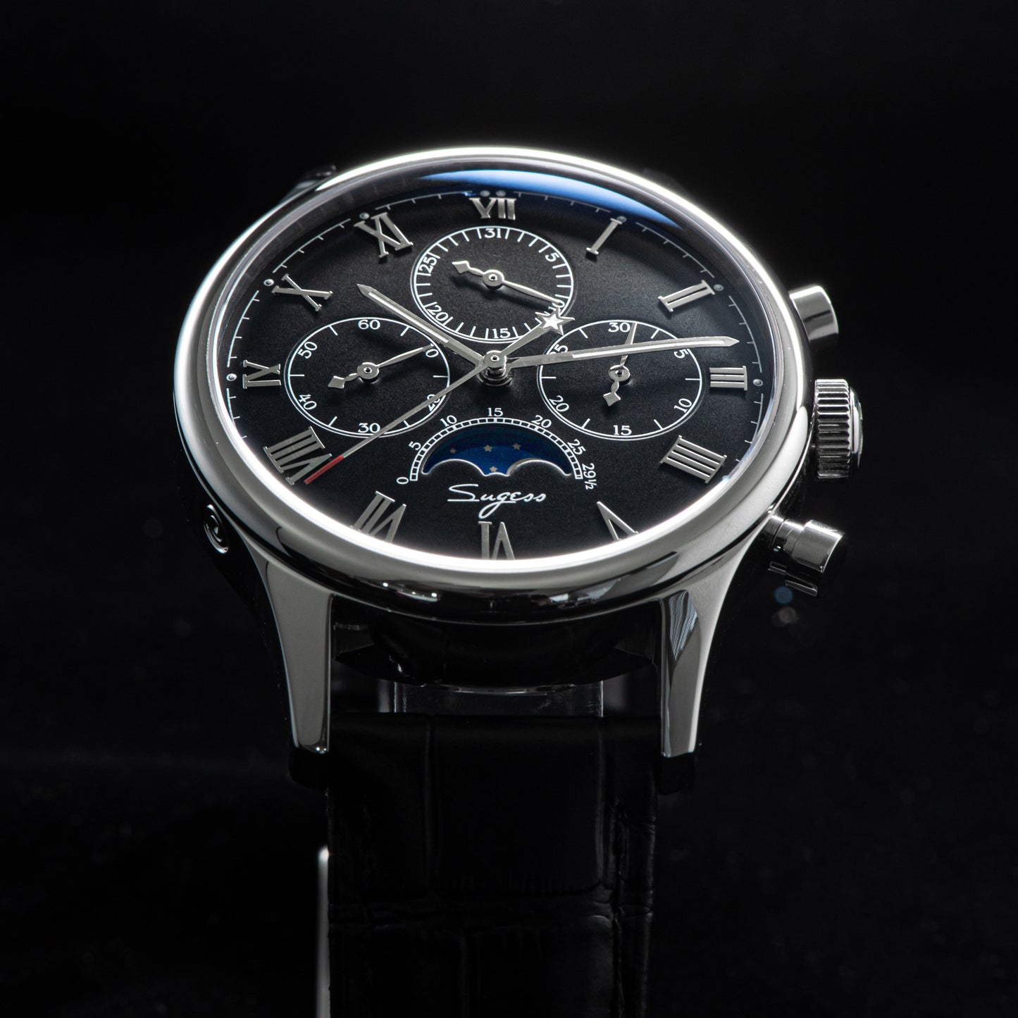 MoonPhase Master 389-2 Black Swan Neck Regulator