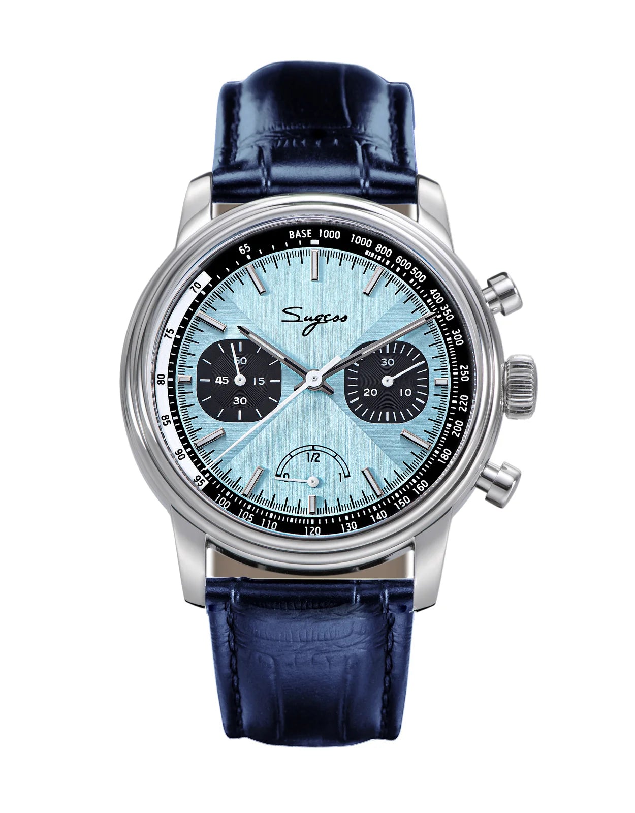 Chrono Heritage S438 Light Blue Dial Power Reserve Indicator