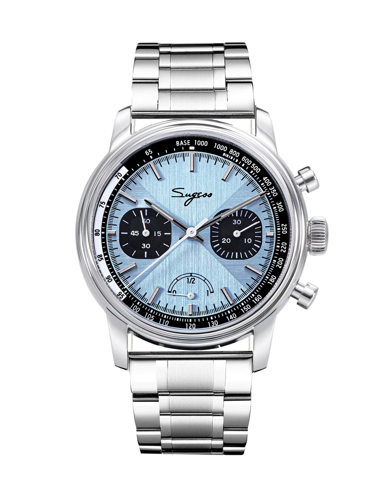Chrono Heritage S438 Light Blue Dial Power Reserve Indicator