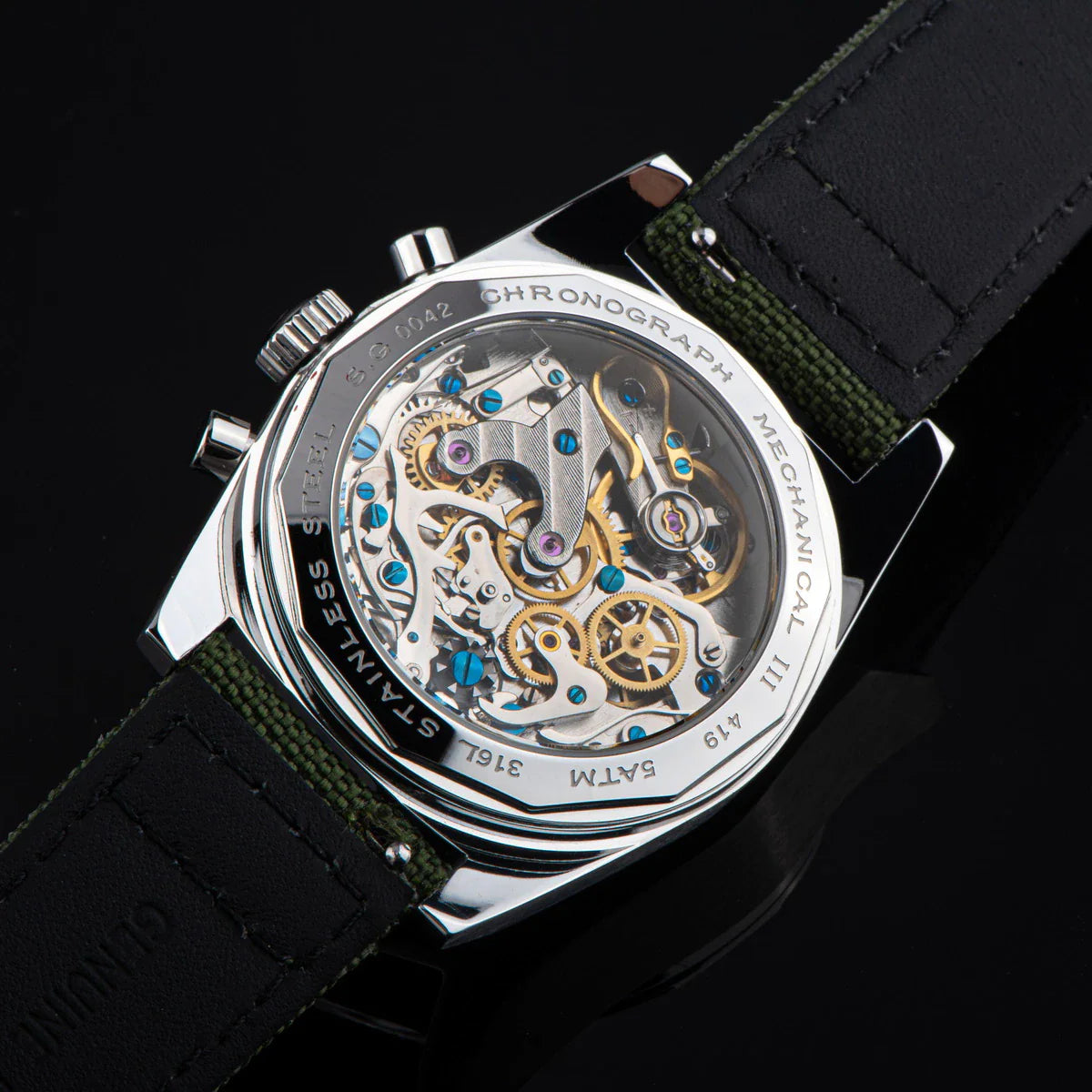 Chrono Heritage S419 Chronograph Green Dial
