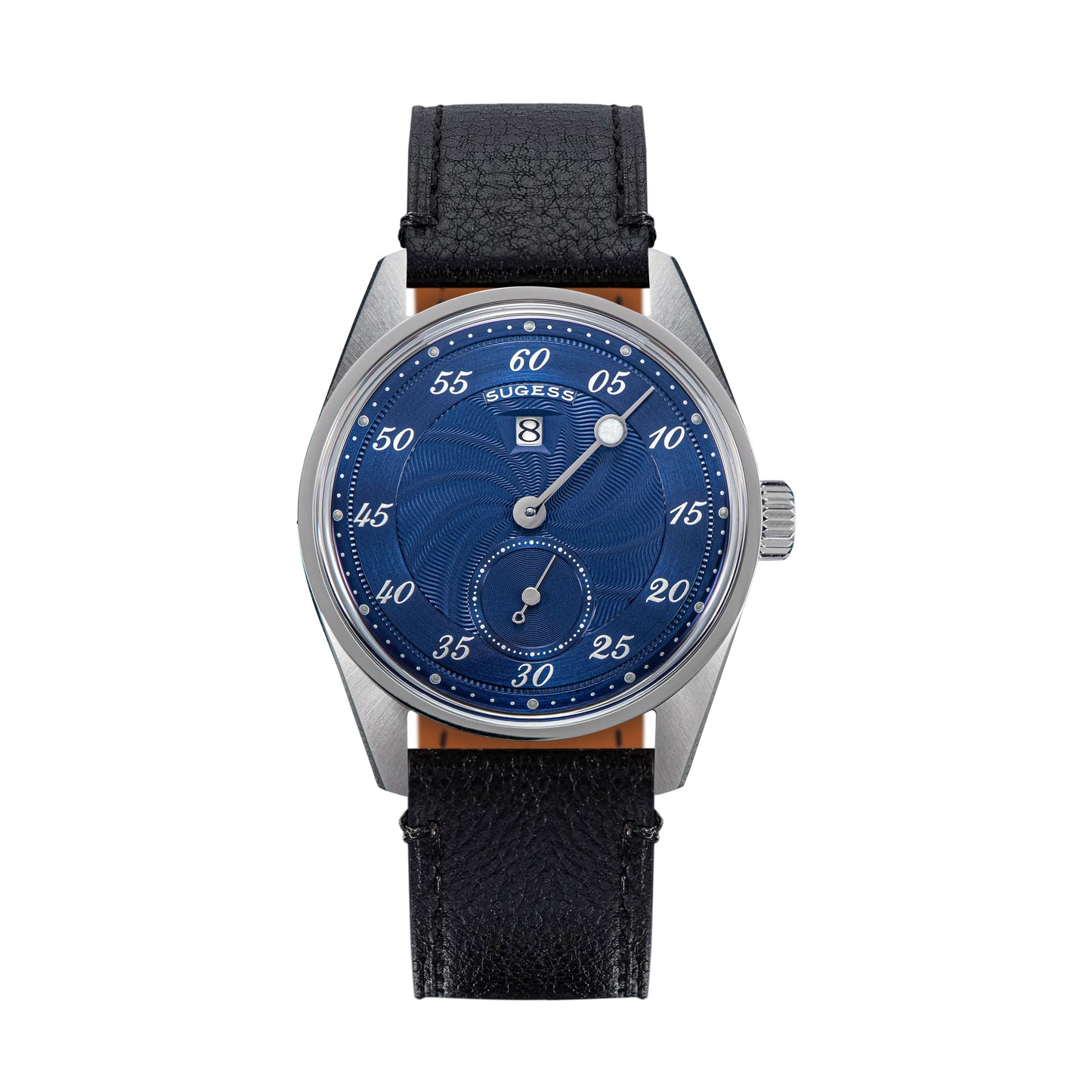 Automatic S451-1 Deep Blue Dial Jumping Hour One Pointer Stainless Steel