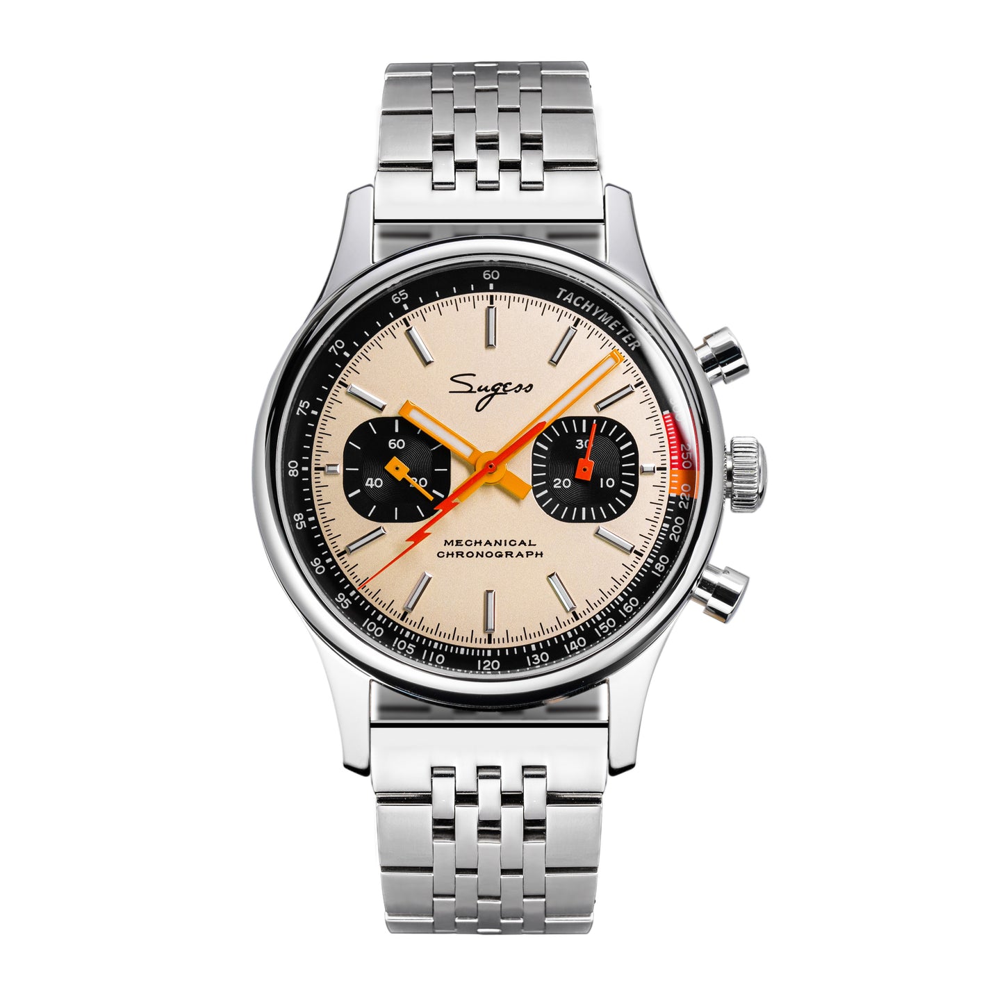 Chrono Heritage S387 Salmon Dial Orange Lightning V2
