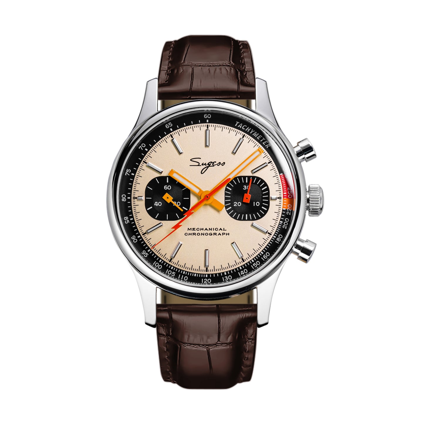 Chrono Heritage S387 Salmon Dial Orange Lightning V2