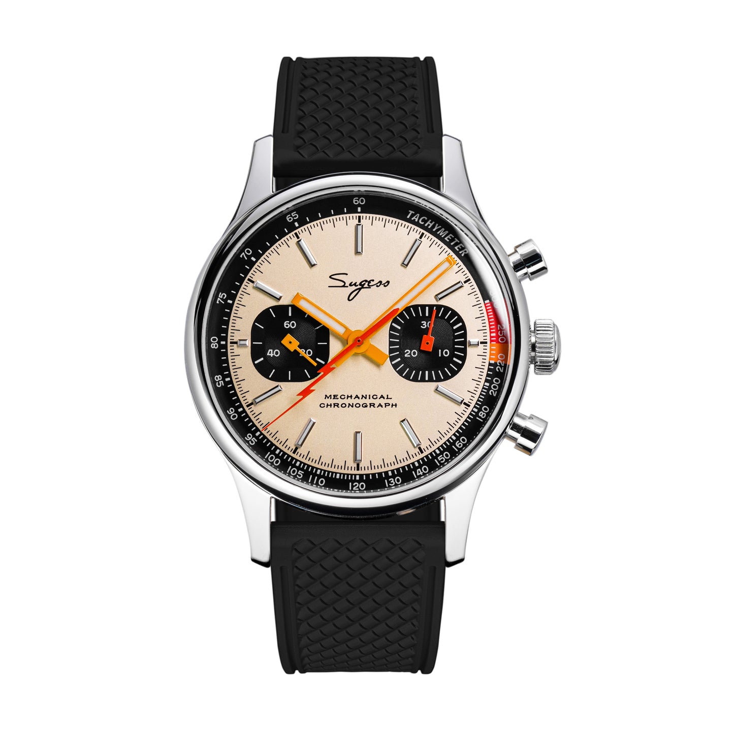 Chrono Heritage S387 Salmon Dial Orange Lightning V2
