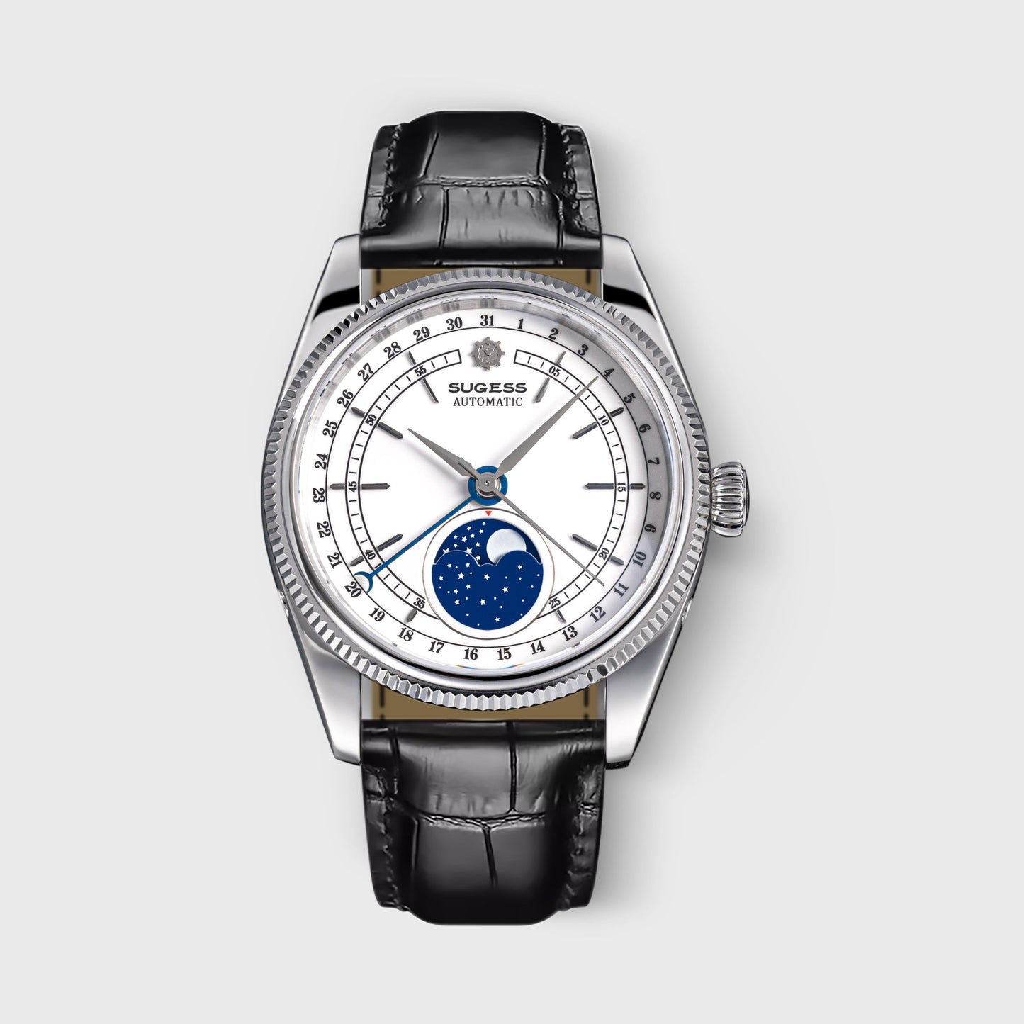 MoonPhase Master S452 Stainless-Steel White Dial
