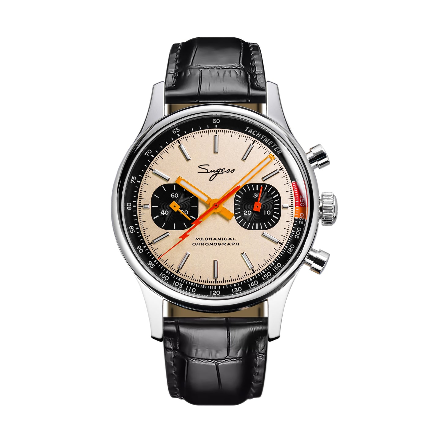 Chrono Heritage S387 Salmon Dial Orange Lightning V2