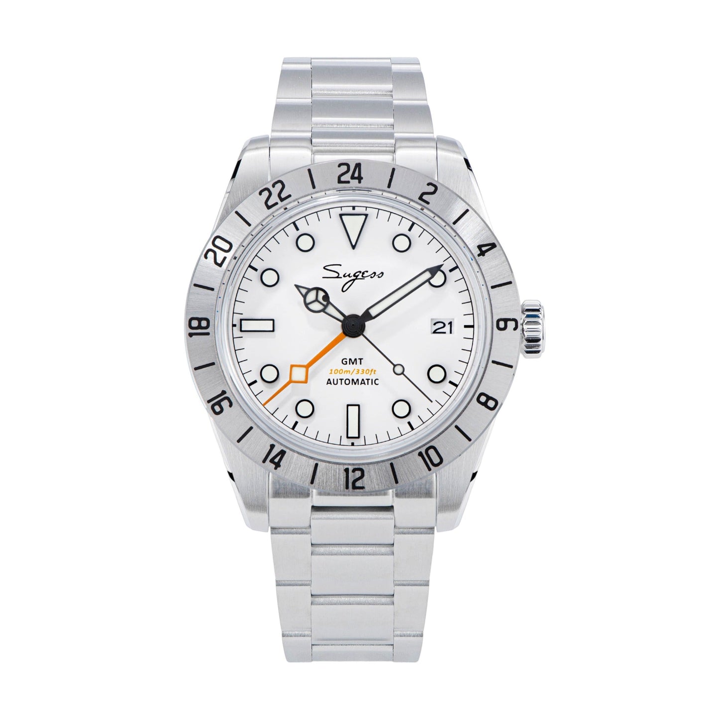 Heritage 431 BB GMT White Dial Mercedes Hands