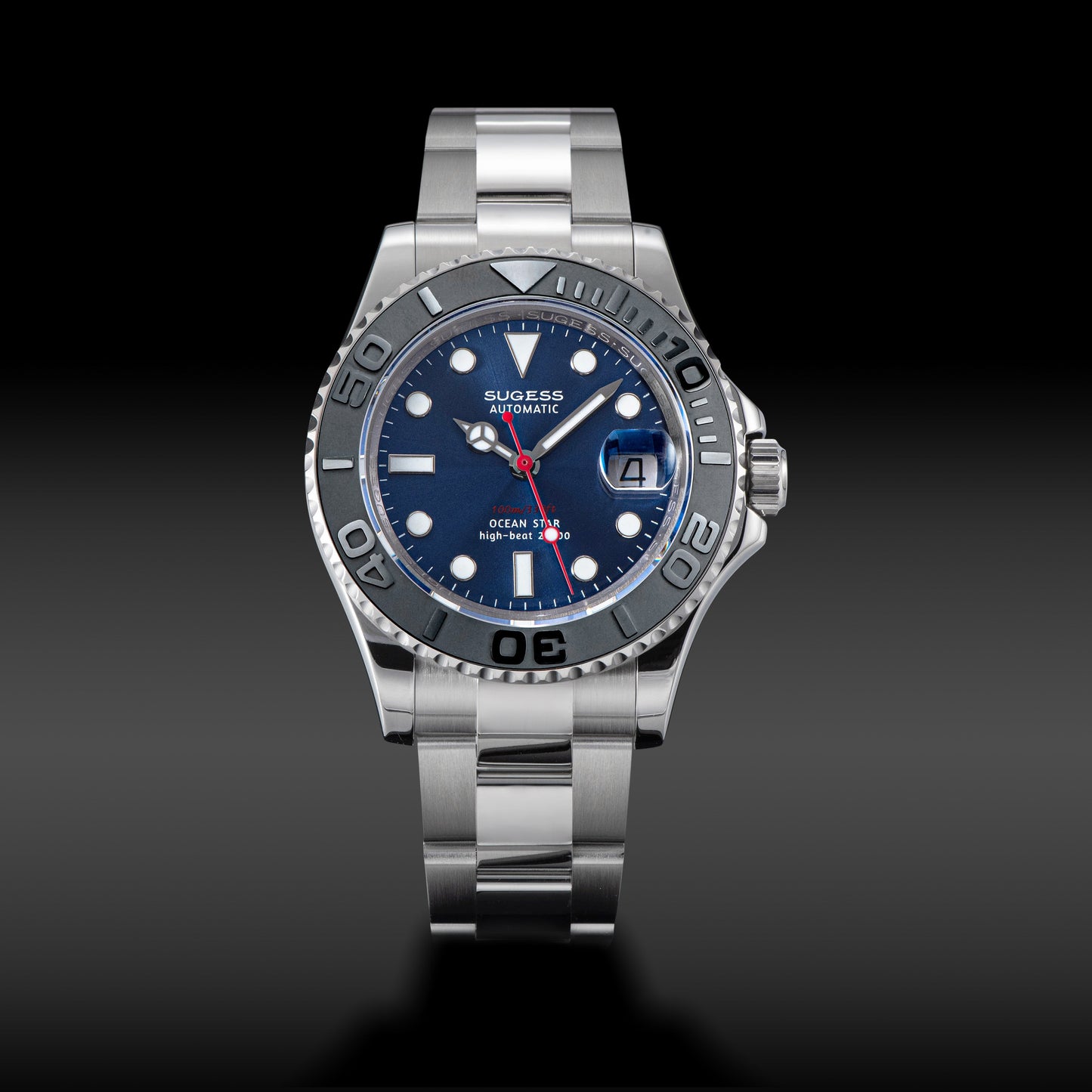 Ocean Star S450 YM Diver Watch ST2130 Ceramic Bezel Blue Dial Limited Edition