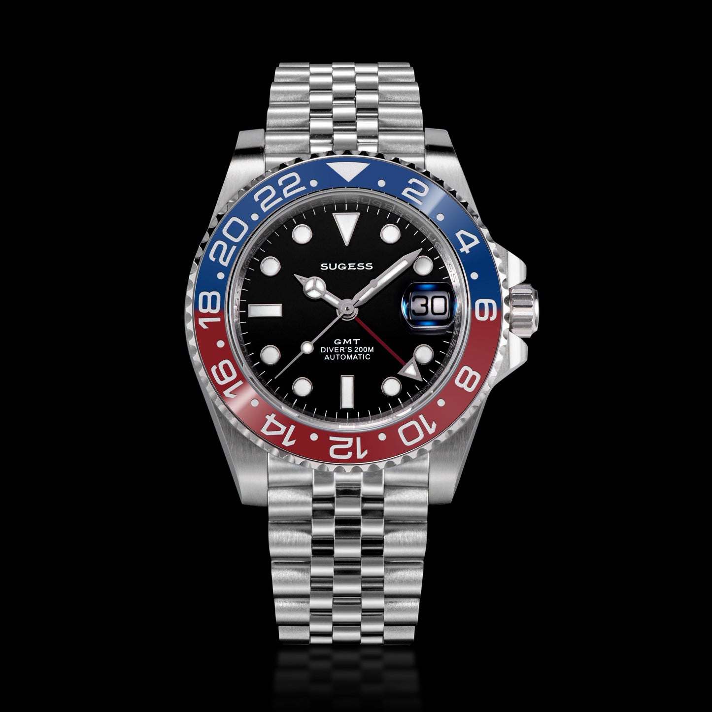 GMT DIVER'S SU126710BLRO V2 Red & Blue Bezel