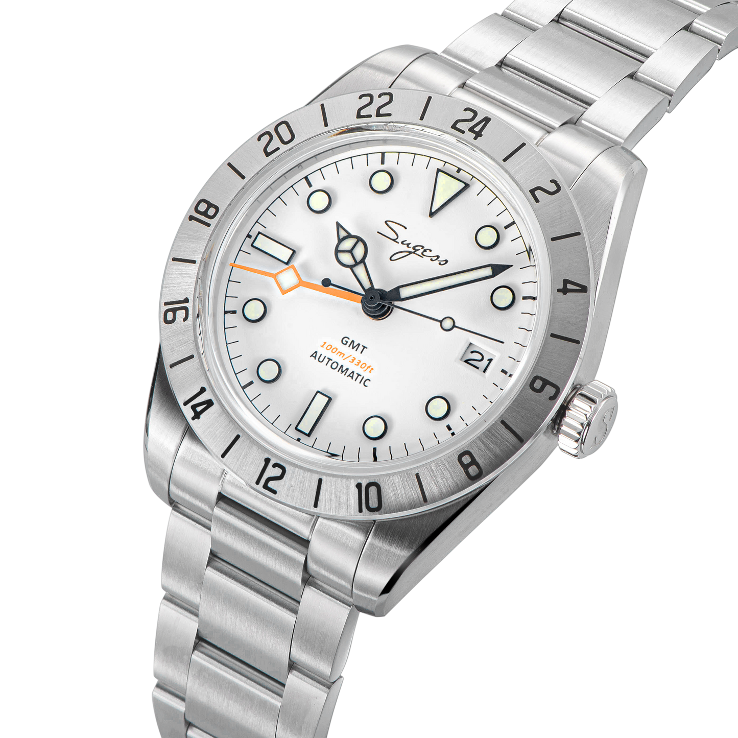 Heritage 431 BB GMT White Dial Mercedes Hands