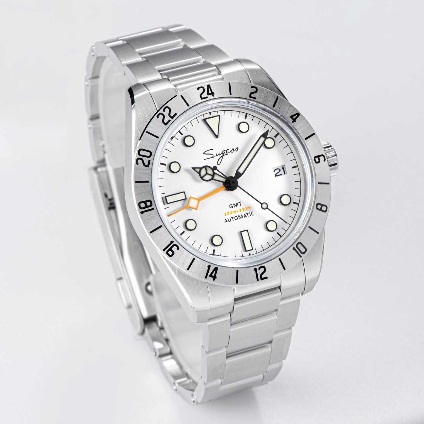 Heritage 431 BB GMT White Dial Mercedes Hands