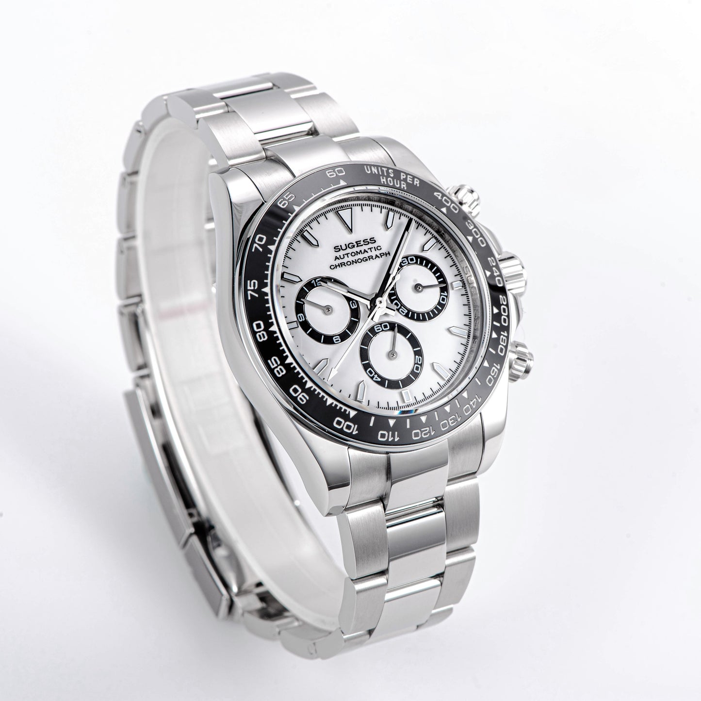 Automatic Chronograph S418-2.006 Ice Blue Dial Ceramic Bezel Professional