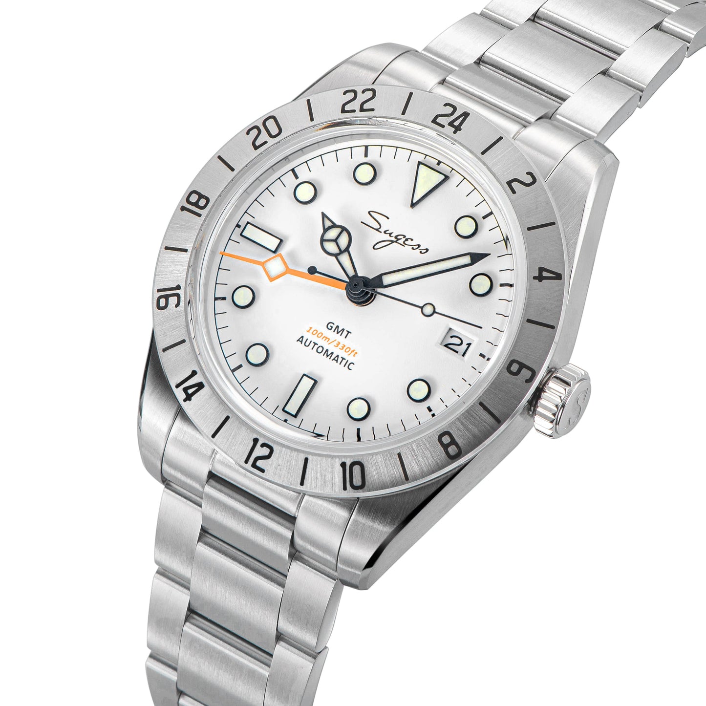 Heritage 431 BB GMT White Dial Mercedes Hands