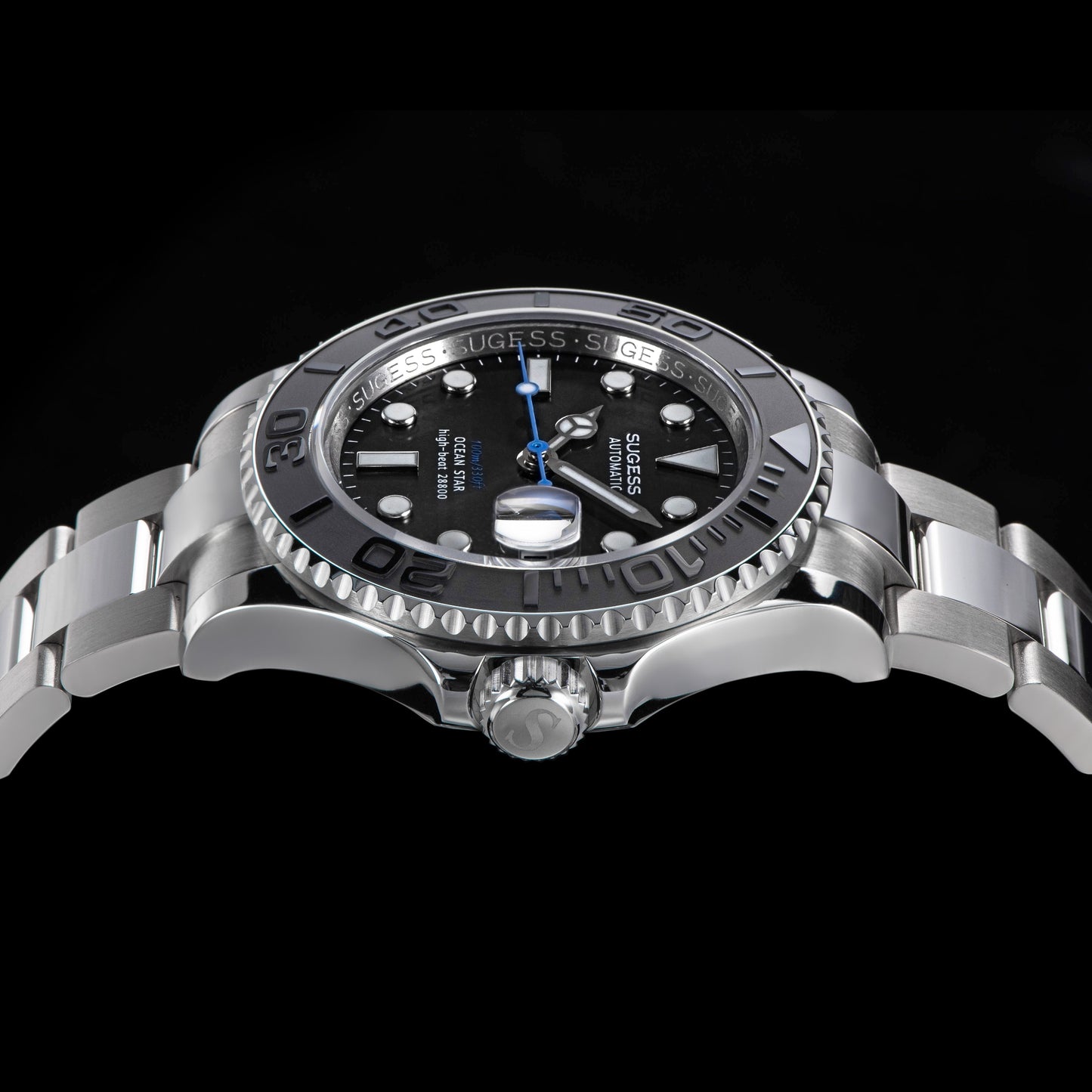 Ocean Star S450 YM Diver Watch ST2130 Ceramic Bezel Grey Dial Limited Edition