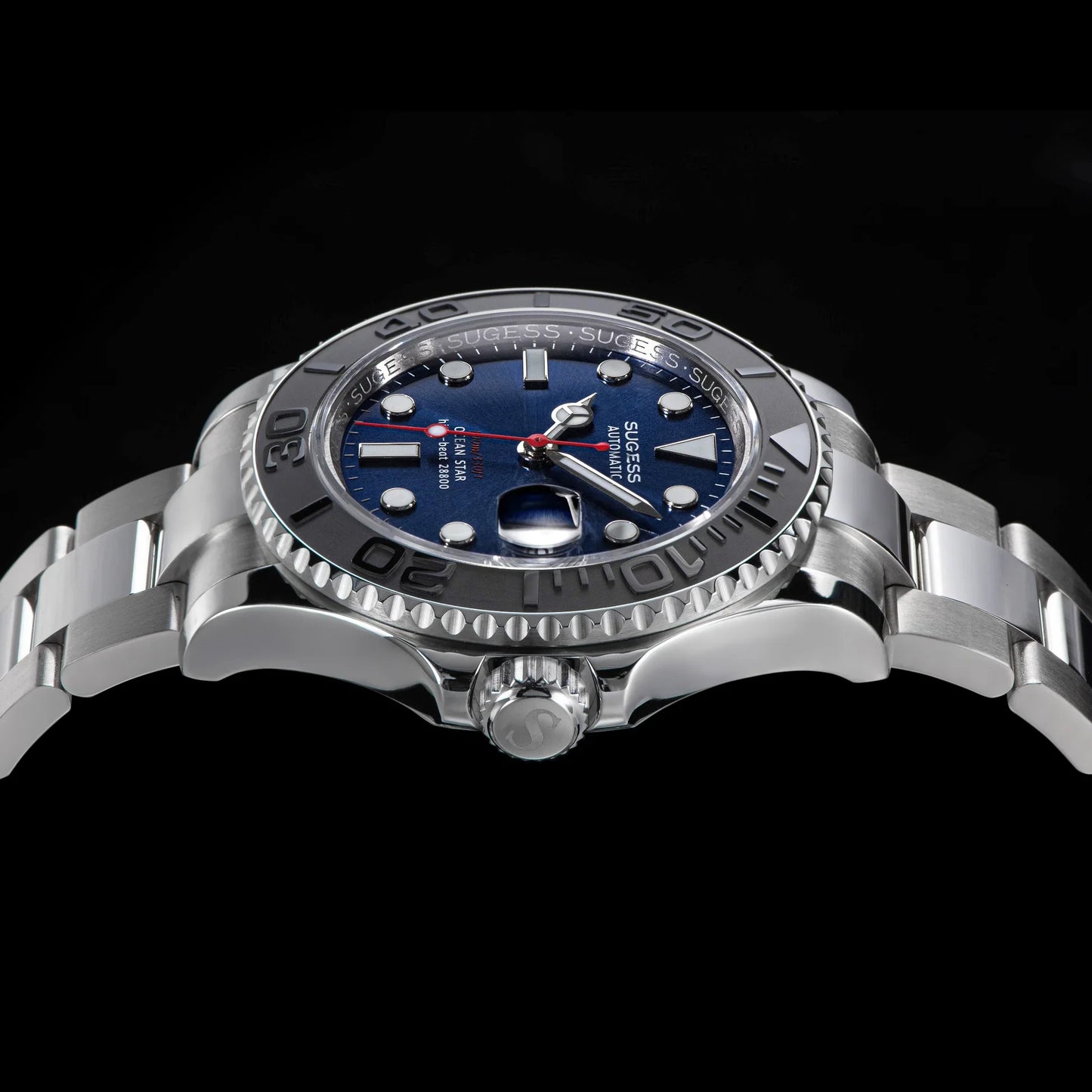 Ocean Star S450 YM Diver Watch ST2130 Ceramic Bezel Blue Dial Limited Edition