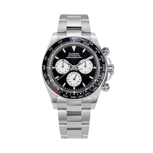 Automatic Chronograph S418-2.003 Panda Dial Ceramic Bezel Professional