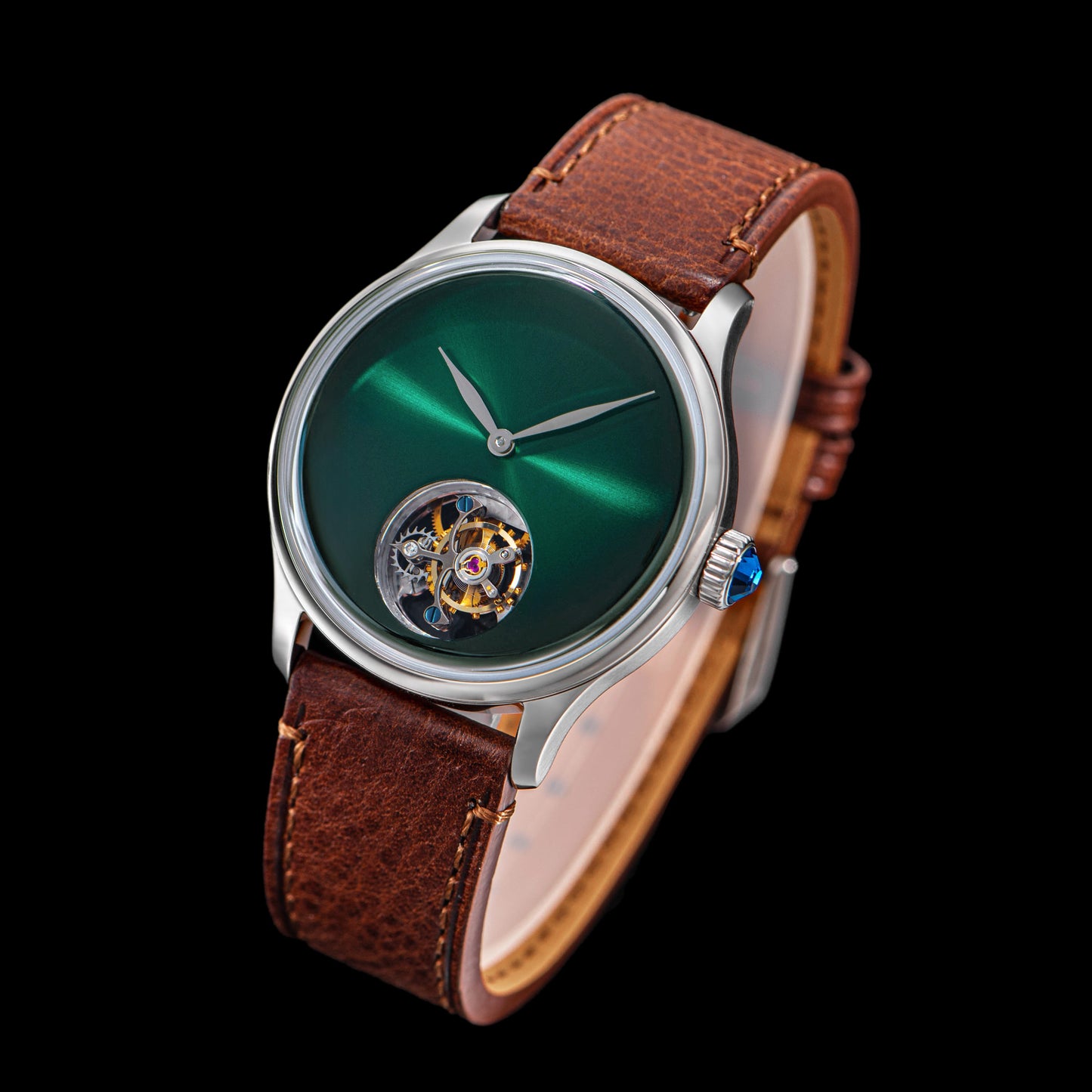 Tourbillon Master S454 Stainless Steel Green Dial