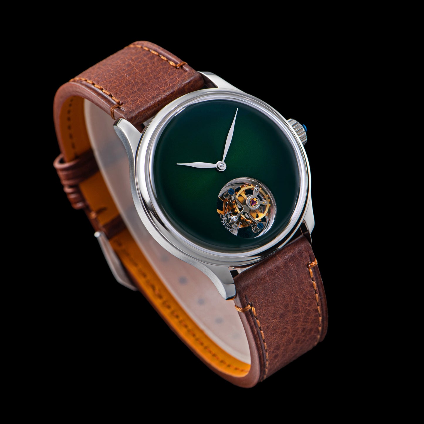 Tourbillon Master S454 Stainless Steel Green Dial