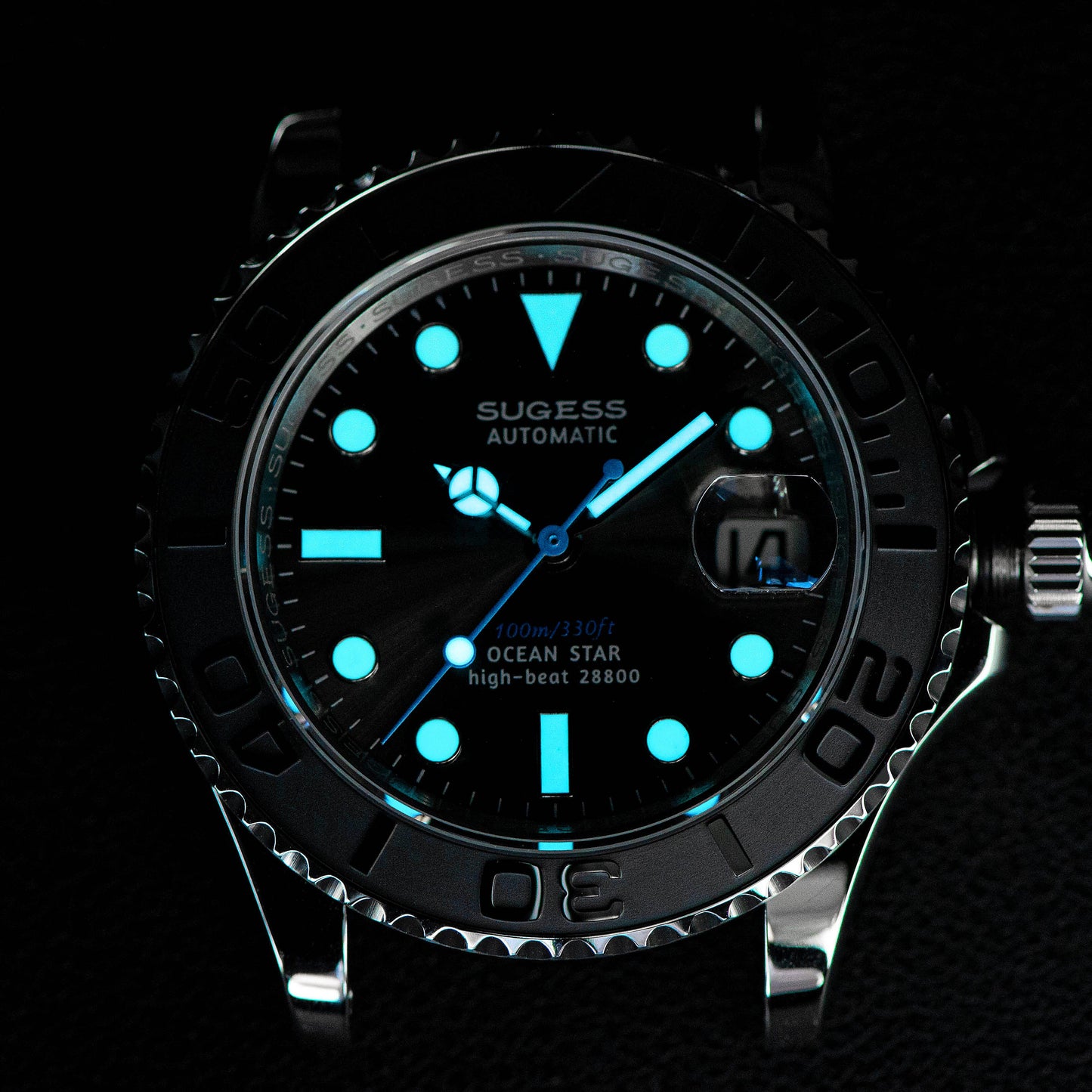 Ocean Star S450 YM Diver Watch ST2130 Stainless-Steel Bezel Blue Dial Limited Edition