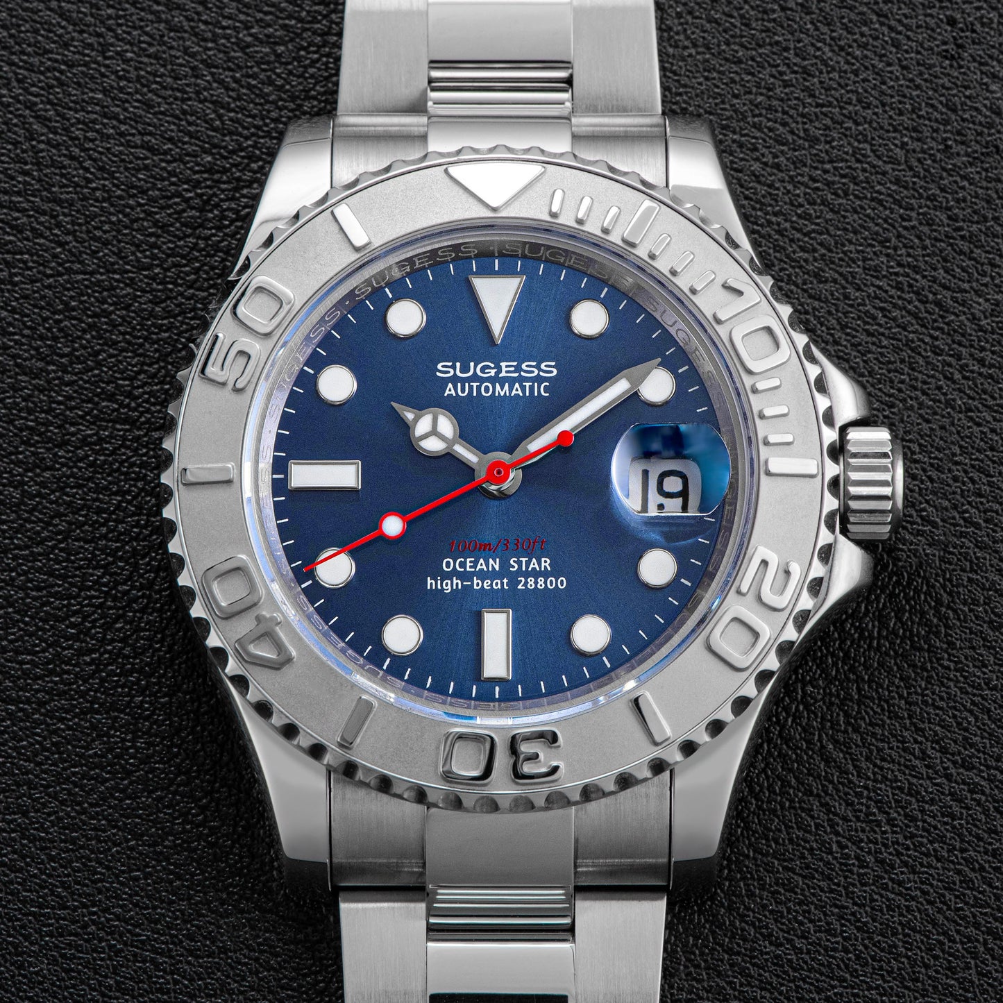 Ocean Star S450 YM Diver Watch ST2130 Stainless-Steel Bezel Blue Dial Limited Edition