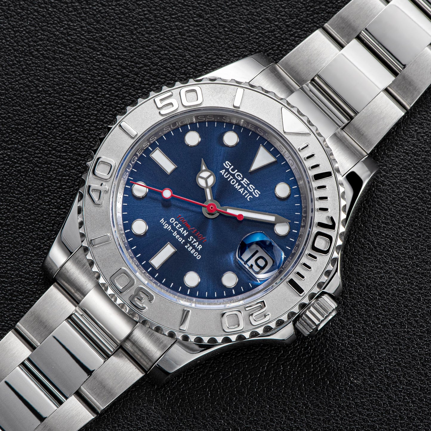 Ocean Star S450 YM Diver Watch ST2130 Ceramic Bezel Blue Dial Limited Edition