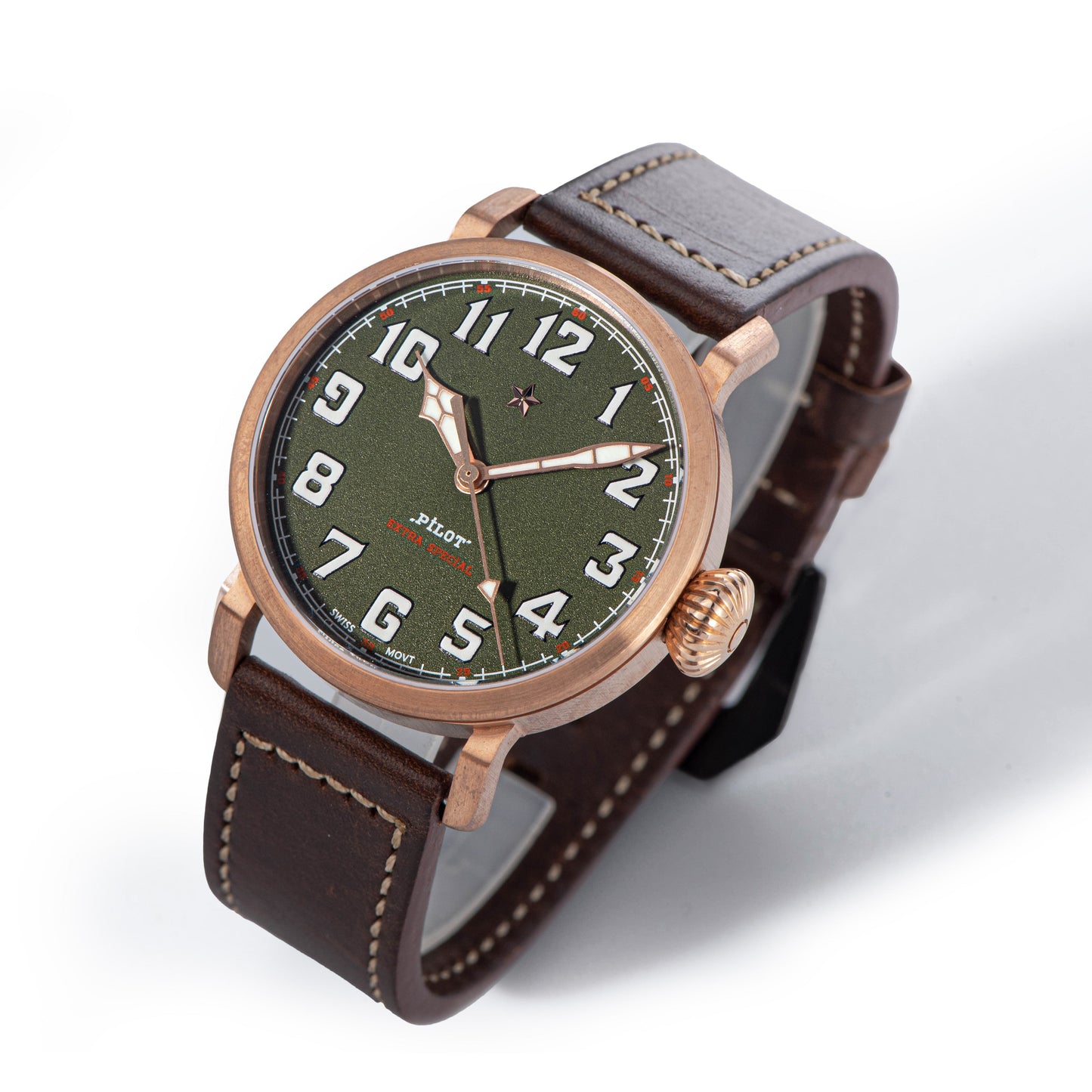 Pilot Master SUPILOT008 Green Dial ST2130 Movement