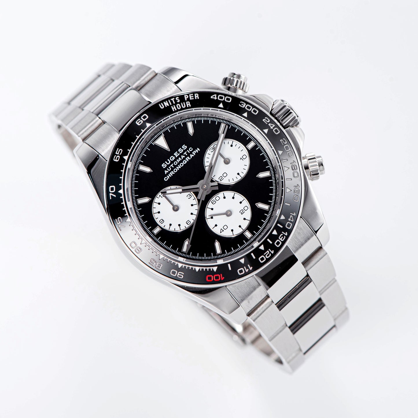 Automatic Chronograph S418-2.001 White Dial Stainless Steel Bezel Professional