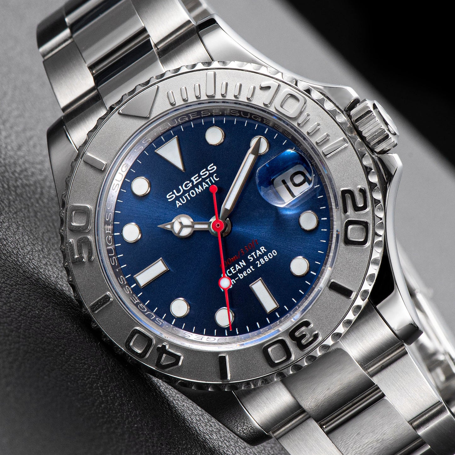 Ocean Star S450 YM Diver Watch ST2130 Stainless-Steel Bezel Blue Dial Limited Edition