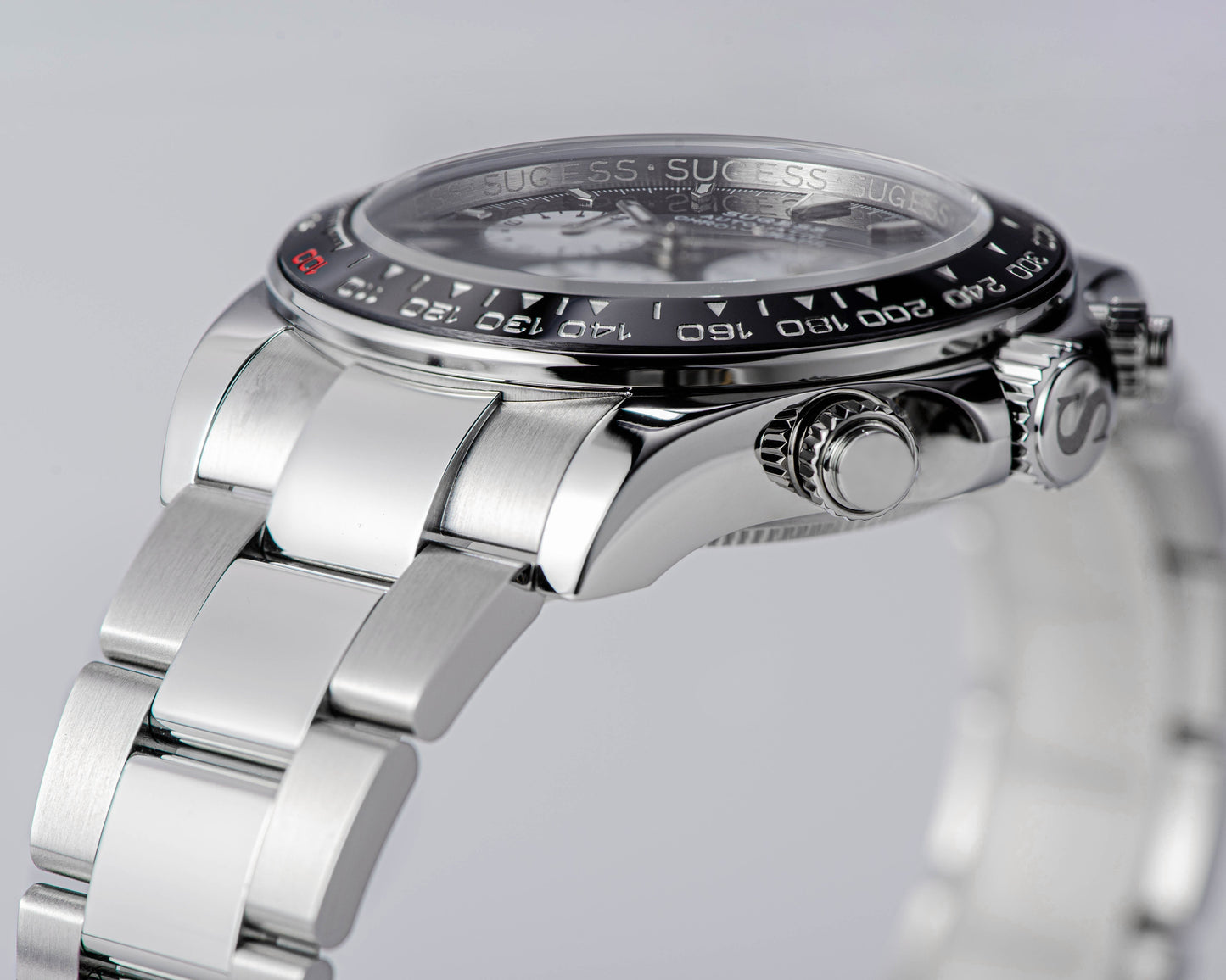 Automatic Chronograph S418-2.003 Panda Dial Ceramic Bezel Professional