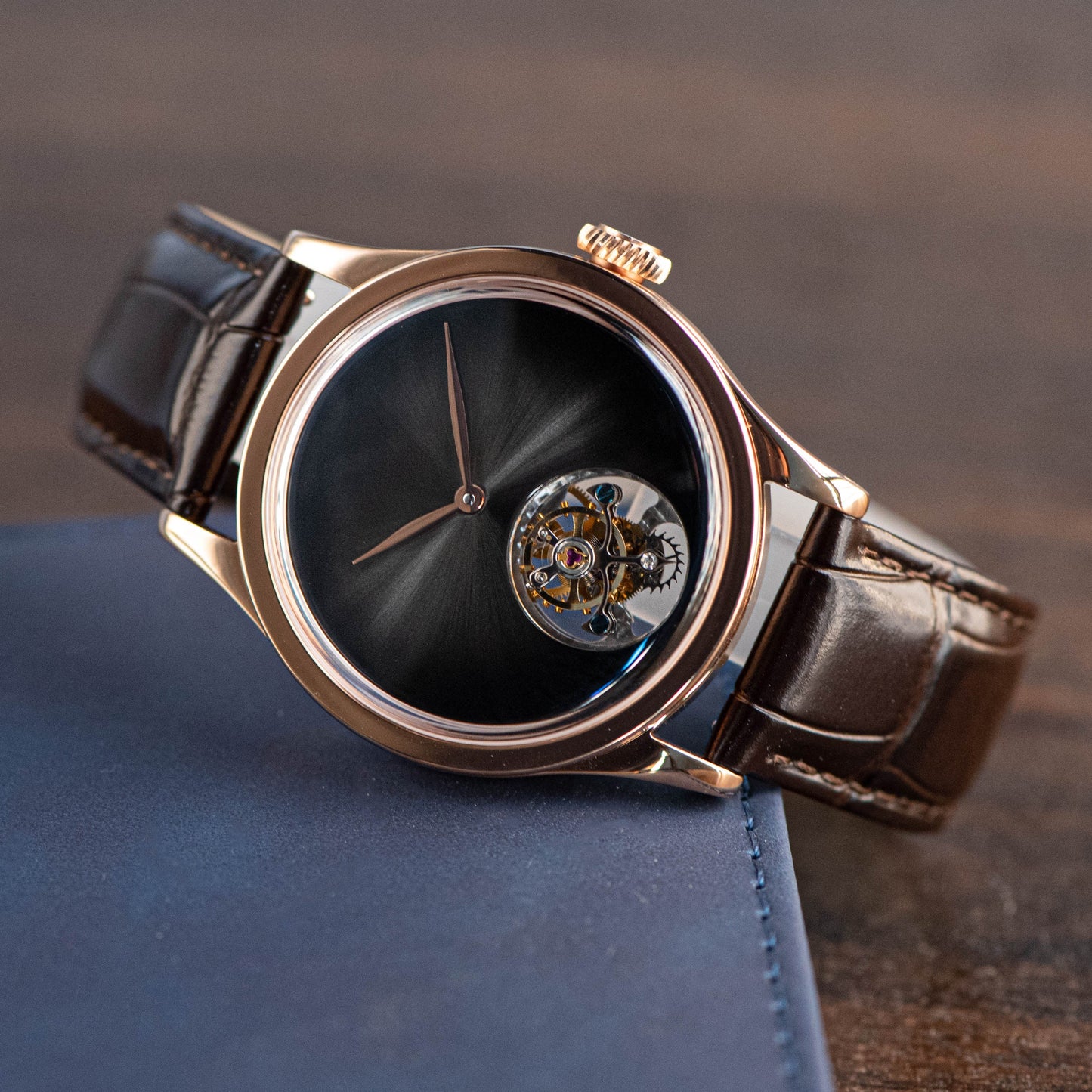 Tourbillon Master SU8000MRGR Rose Gold Case Grey Dial