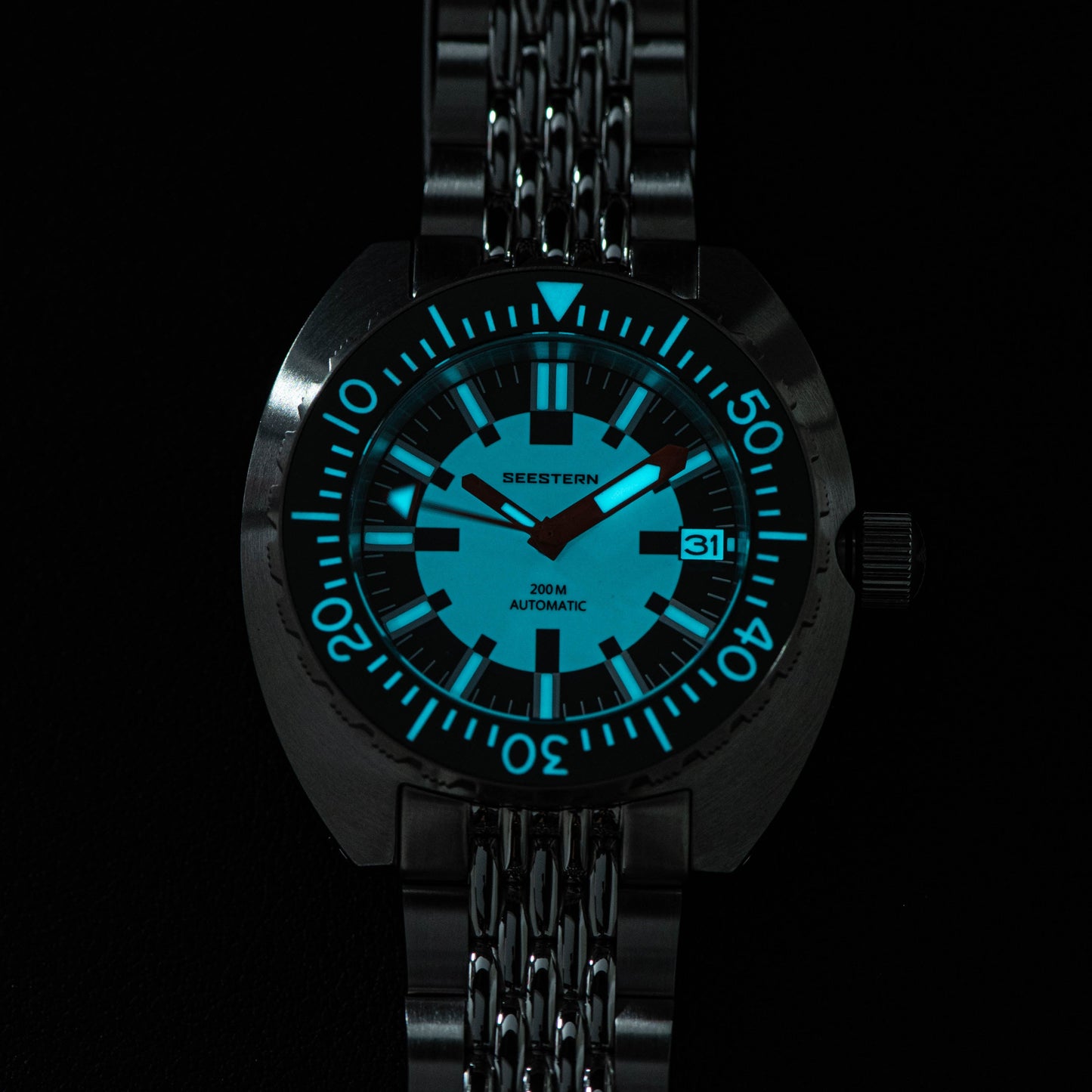 Seestern DOX12 Checker Dial Diver Luminous