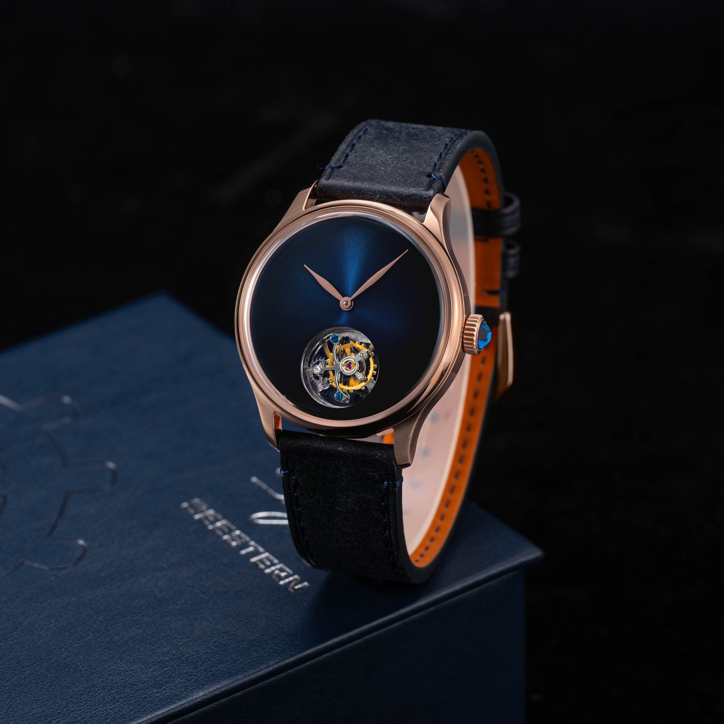 Tourbillon Master S454 Rose Gold Blue Dial